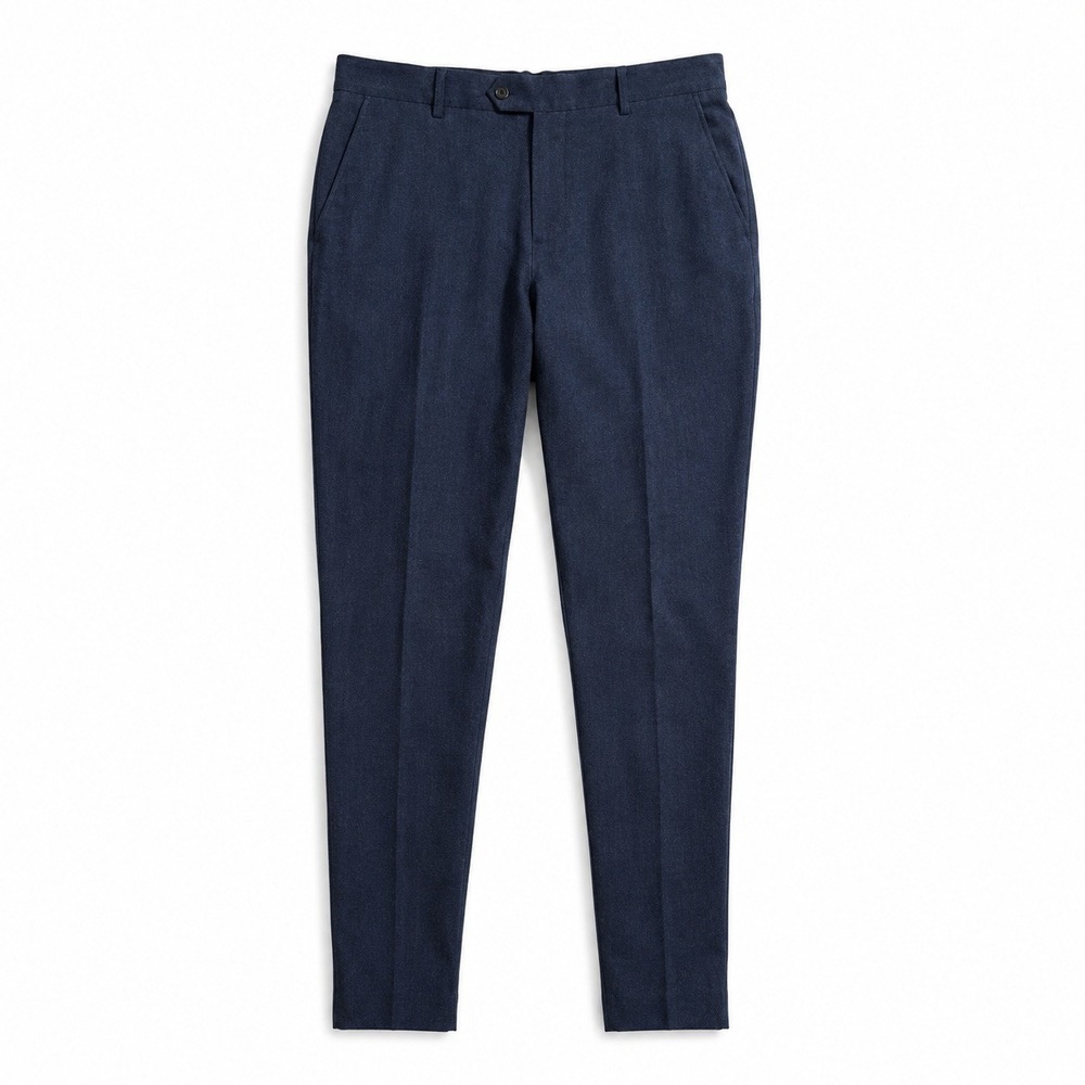 PT01 Pantaloni Torino Dress‎ Pants Mens 48 Blue Wool Stretch Luxury Business
